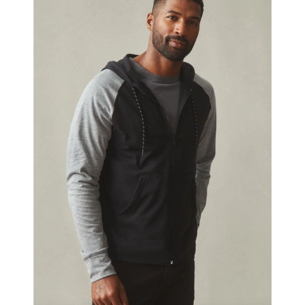 NEW American Giant Mens XL Colorblock‎ Lightweight Full Zip Jacket